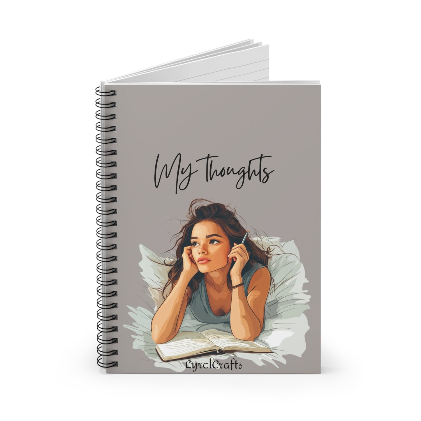 My Thoughts Spiral Notebook - Ruled Line