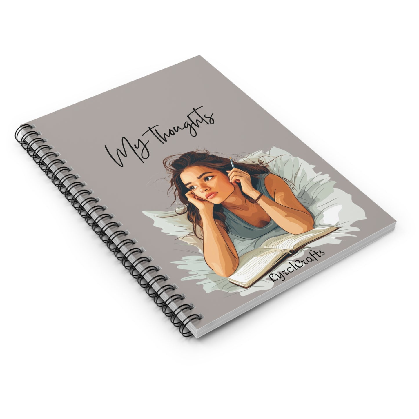 My Thoughts Spiral Notebook - Ruled Line