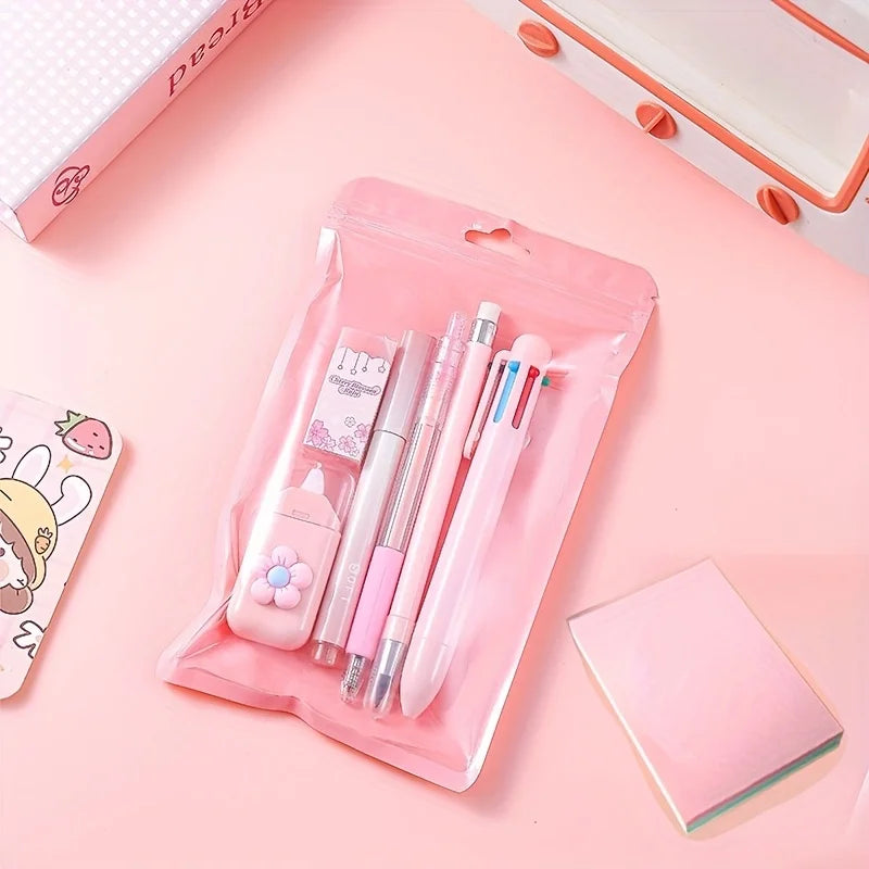 Cute Stationery Set Gift Pack with High Appearance for Students Graduation Gifts Learning Stationery Handheld Gifts Convenient