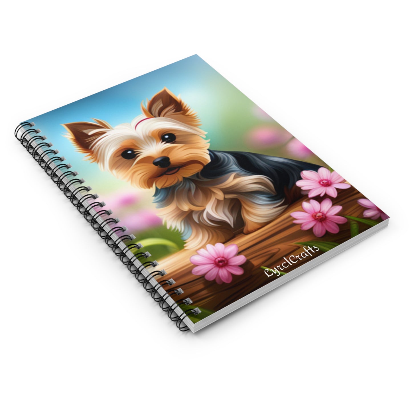 Yorkie puppy Spiral Notebook - Ruled Line