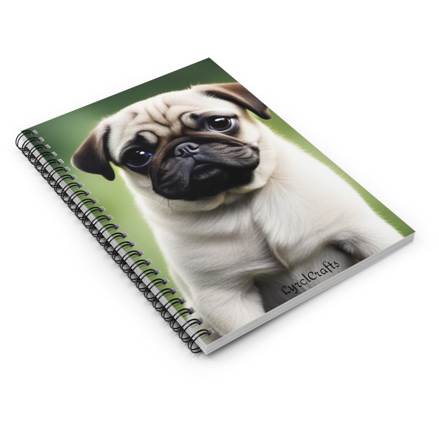 Pug puppy Spiral Notebook - Ruled Line