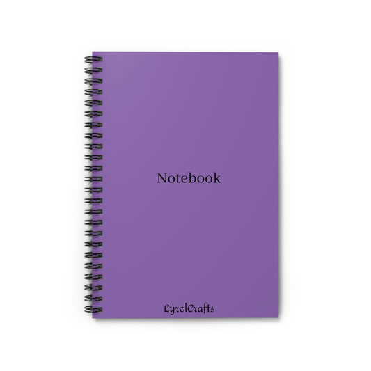 Light Purple Spiral Notebook - Ruled Line