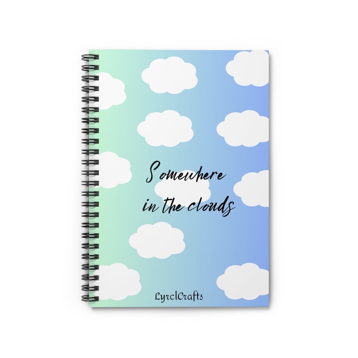 Somewhere in the Clouds Notebook - Ruled Line