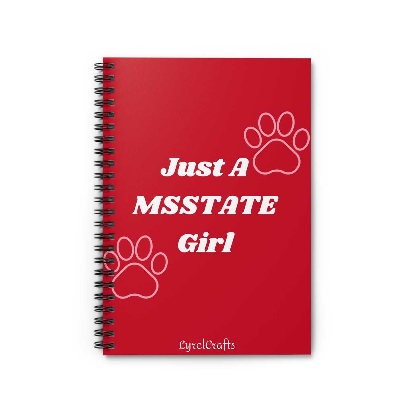 MSState Girl Spiral Notebook - Ruled Line