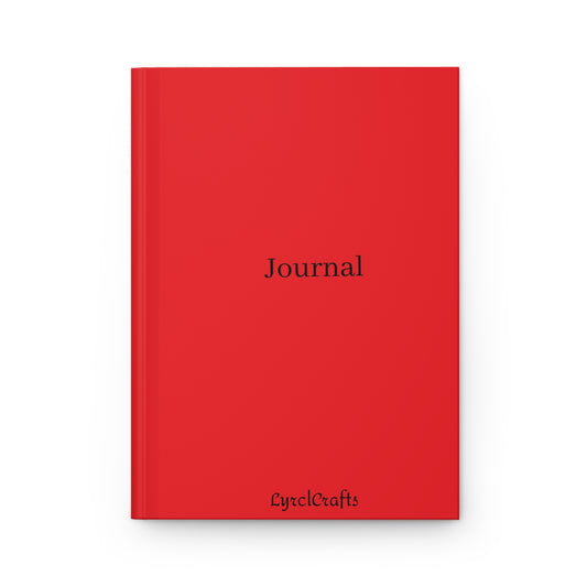 Red Hardcover Journal Matte