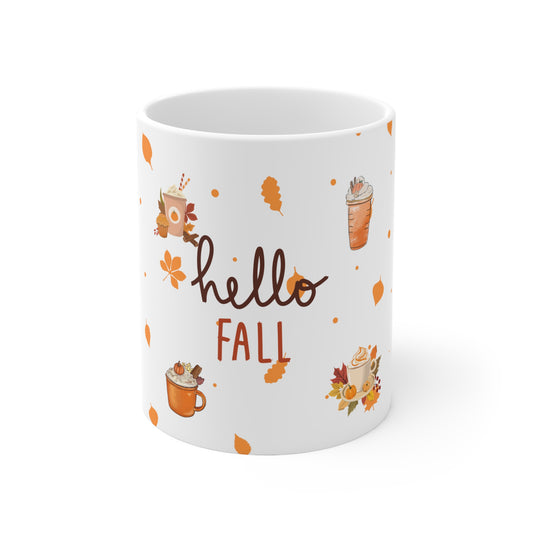 Hello Fall Ceramic Mug 11oz