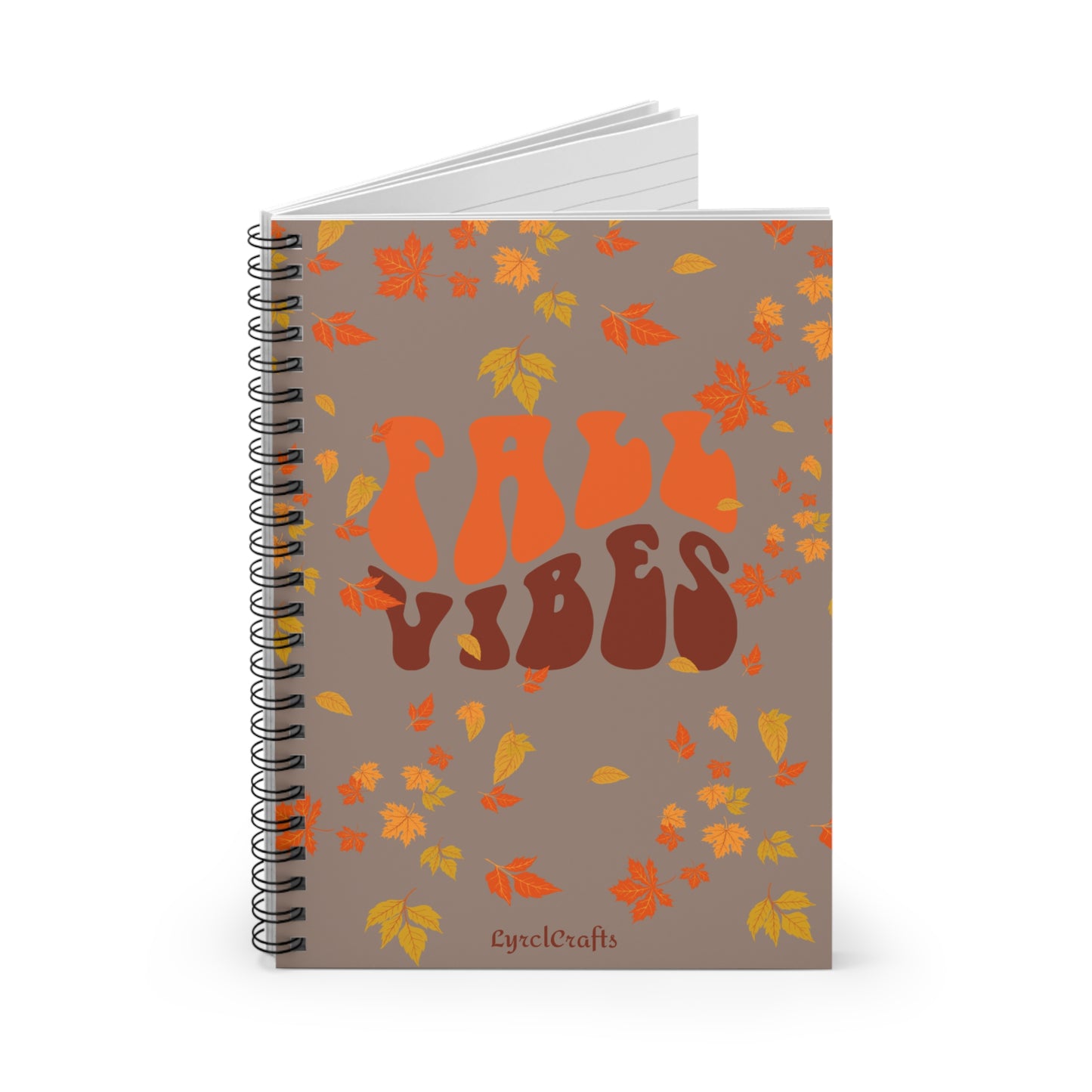 Fall Vibes Spiral Notebook - Ruled Line