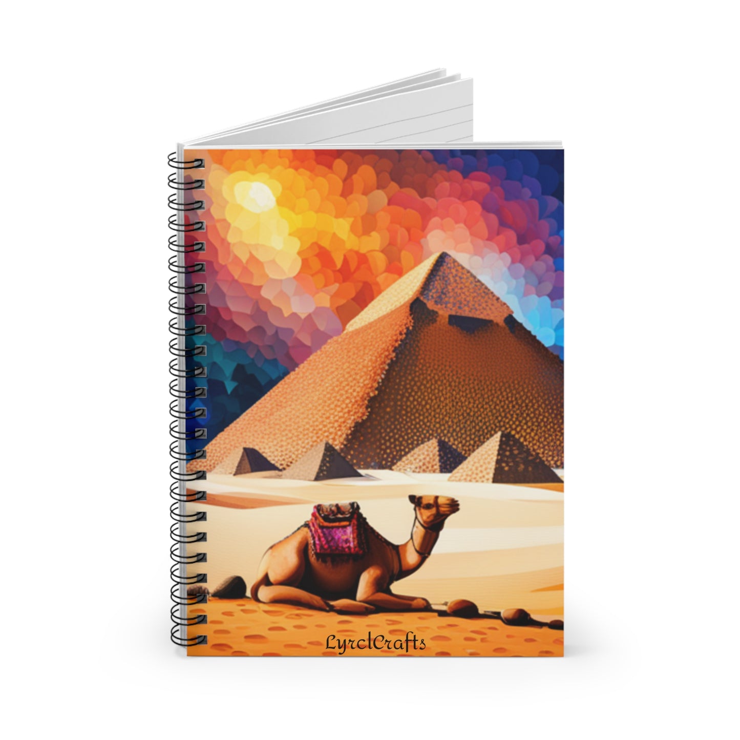 Egyptian Camel Spiral Notebook - Ruled Line