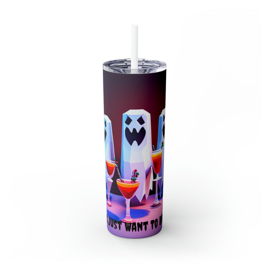Ghouls Just Want To Have Fun Tumbler with Straw, 20oz