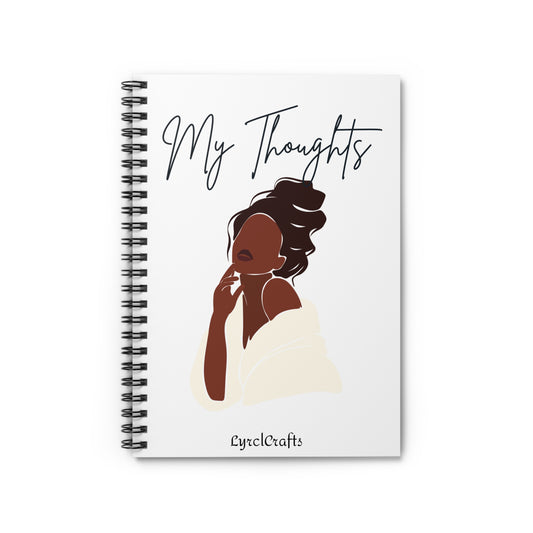 My Thoughts Spiral Notebook - Ruled Line