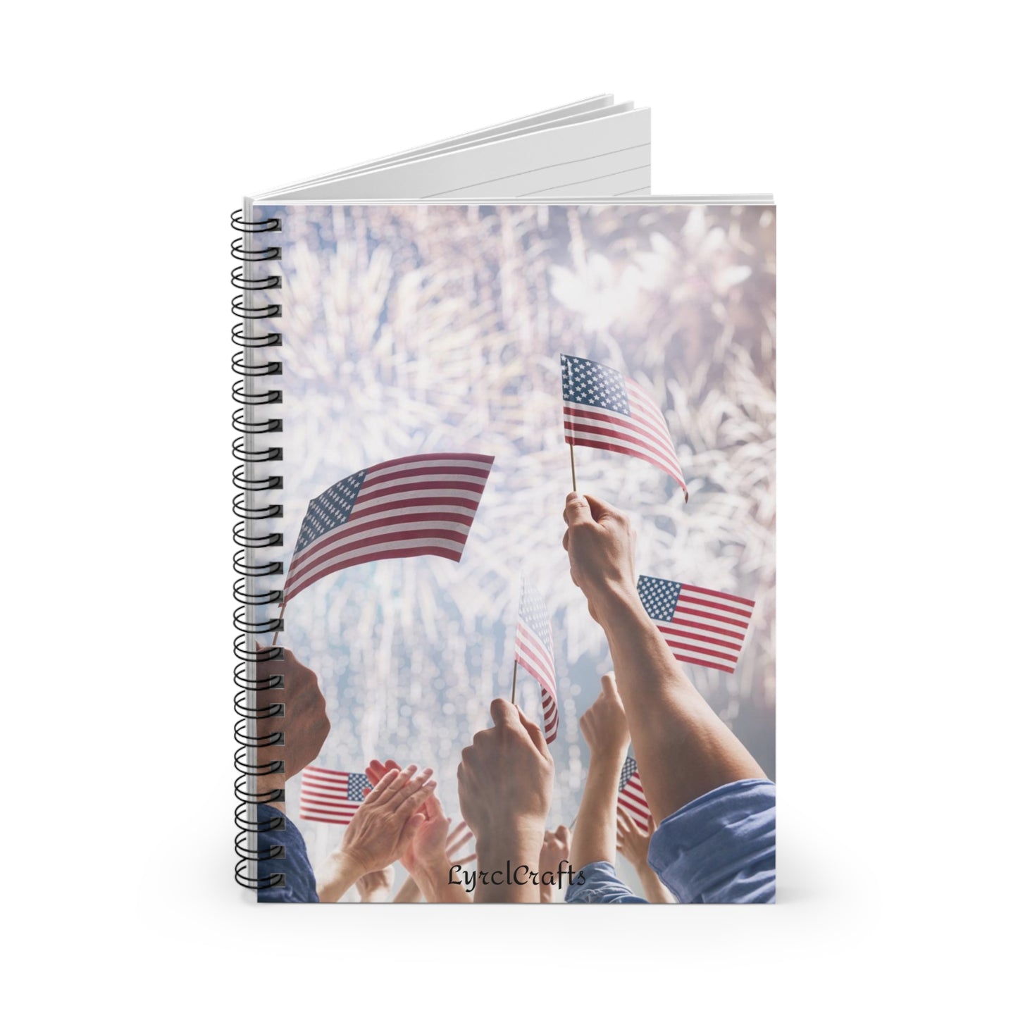 Firework Celebration Spiral Notebook - Ruled Line