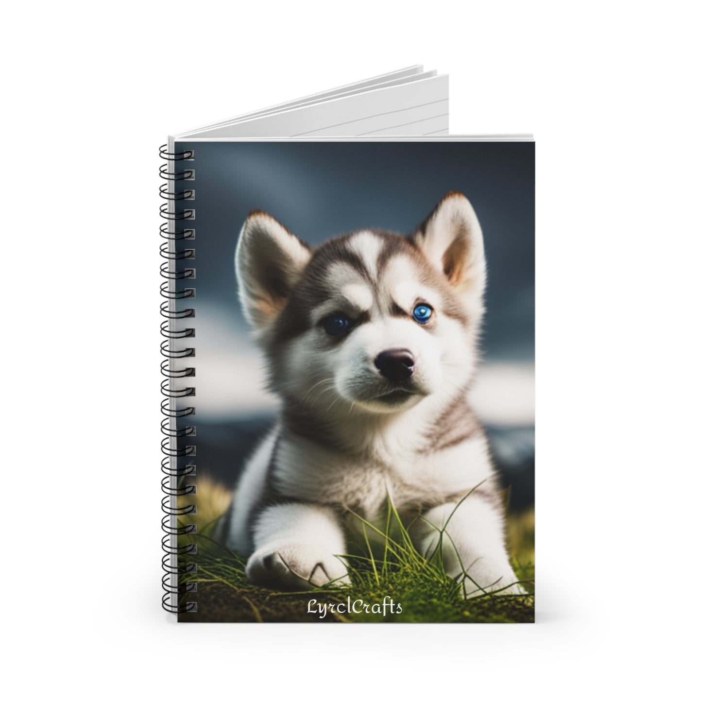 Husky puppy Spiral Notebook - Ruled Line