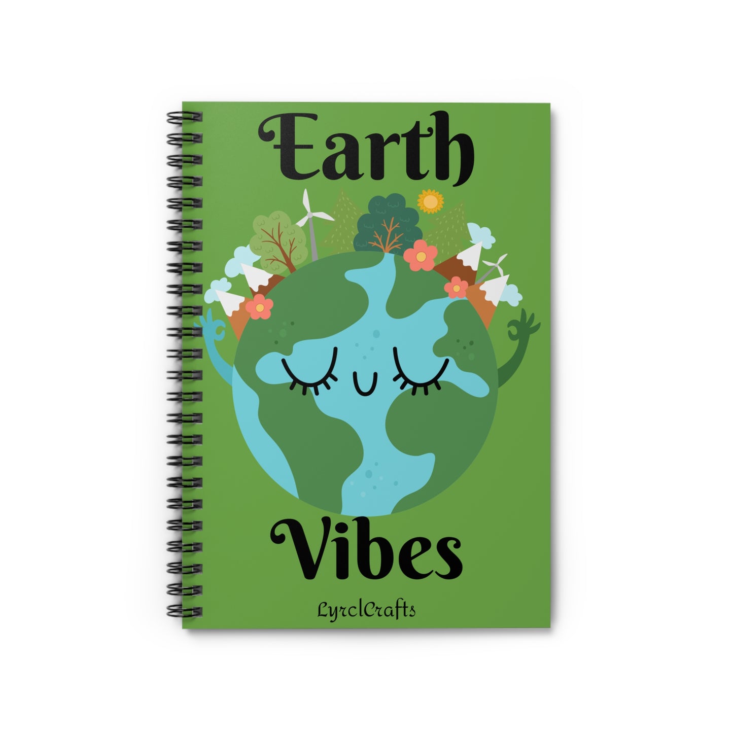 Earth Vibes Spiral Notebook - Ruled Line