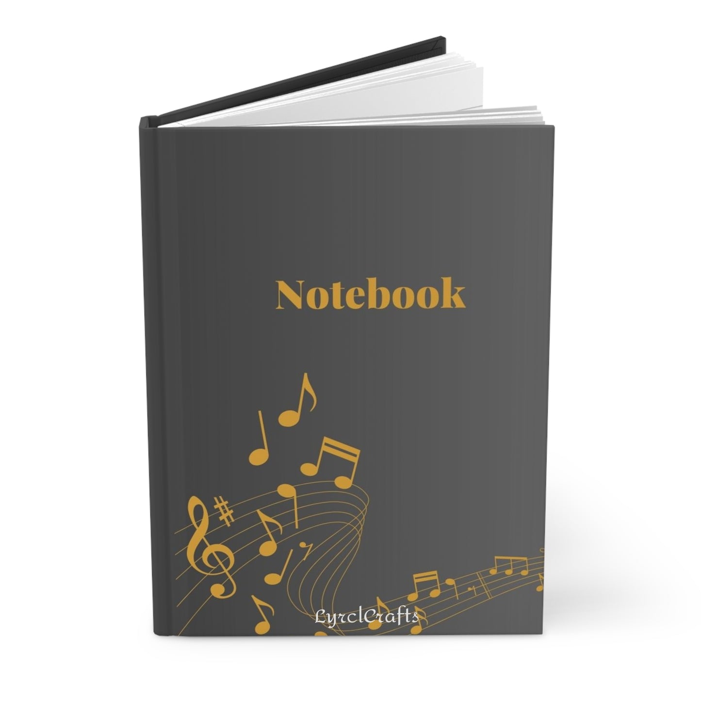 Music Note Hardcover Journal