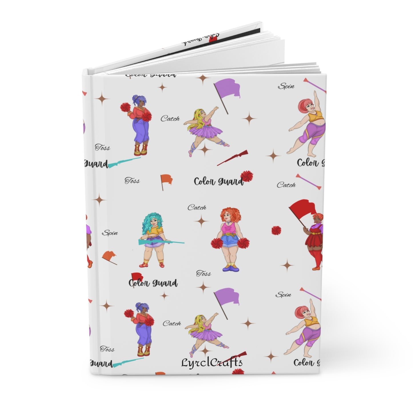 Chic Color Guard Design Hardcover Journal Matte