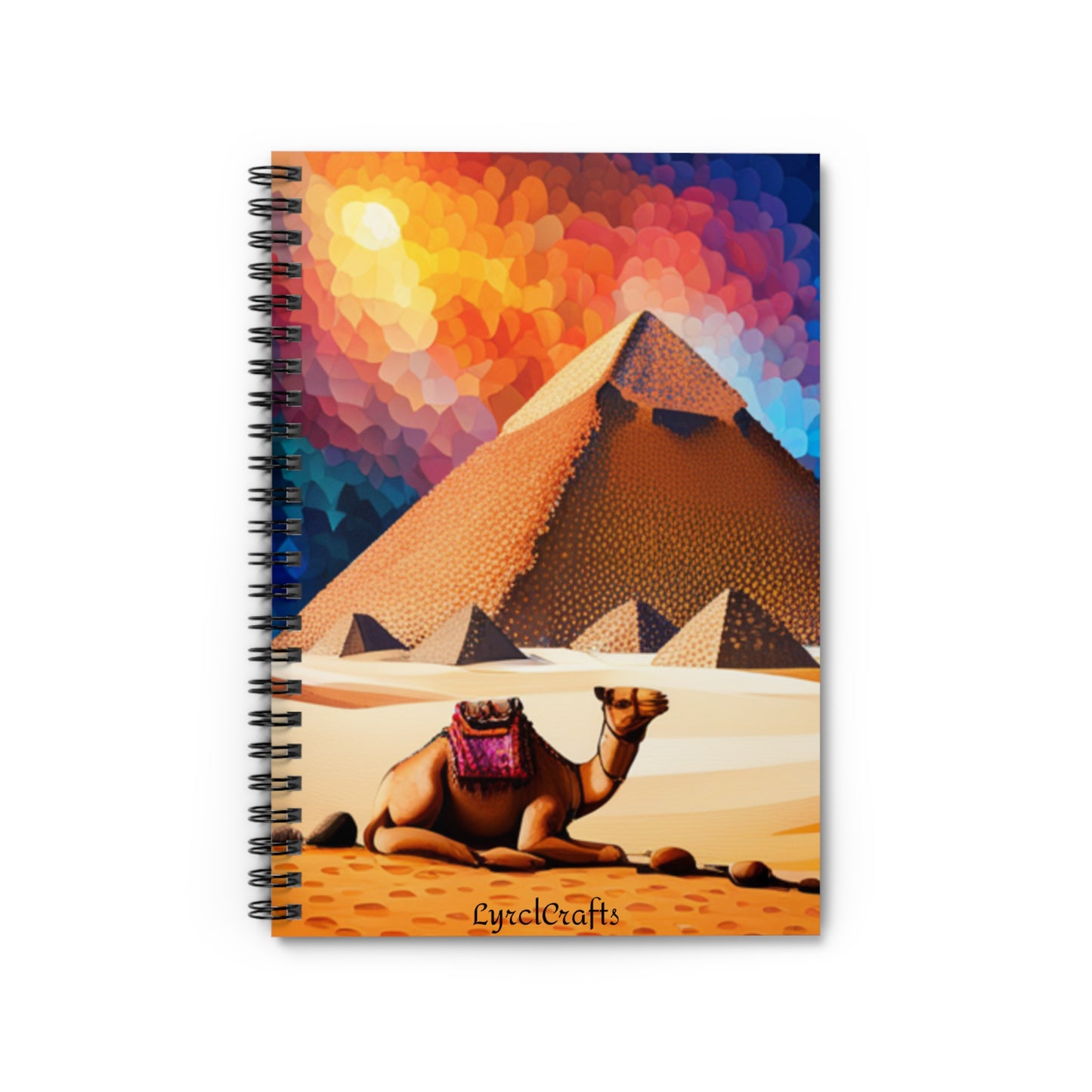 Egyptian Camel Spiral Notebook - Ruled Line