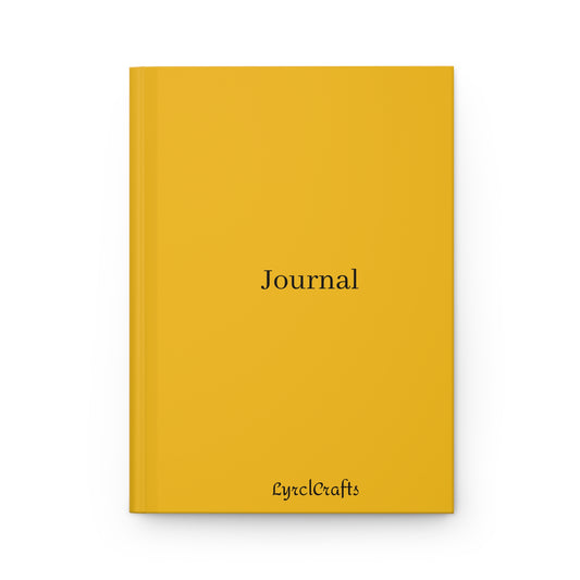 Yellow Hardcover Journal Matte