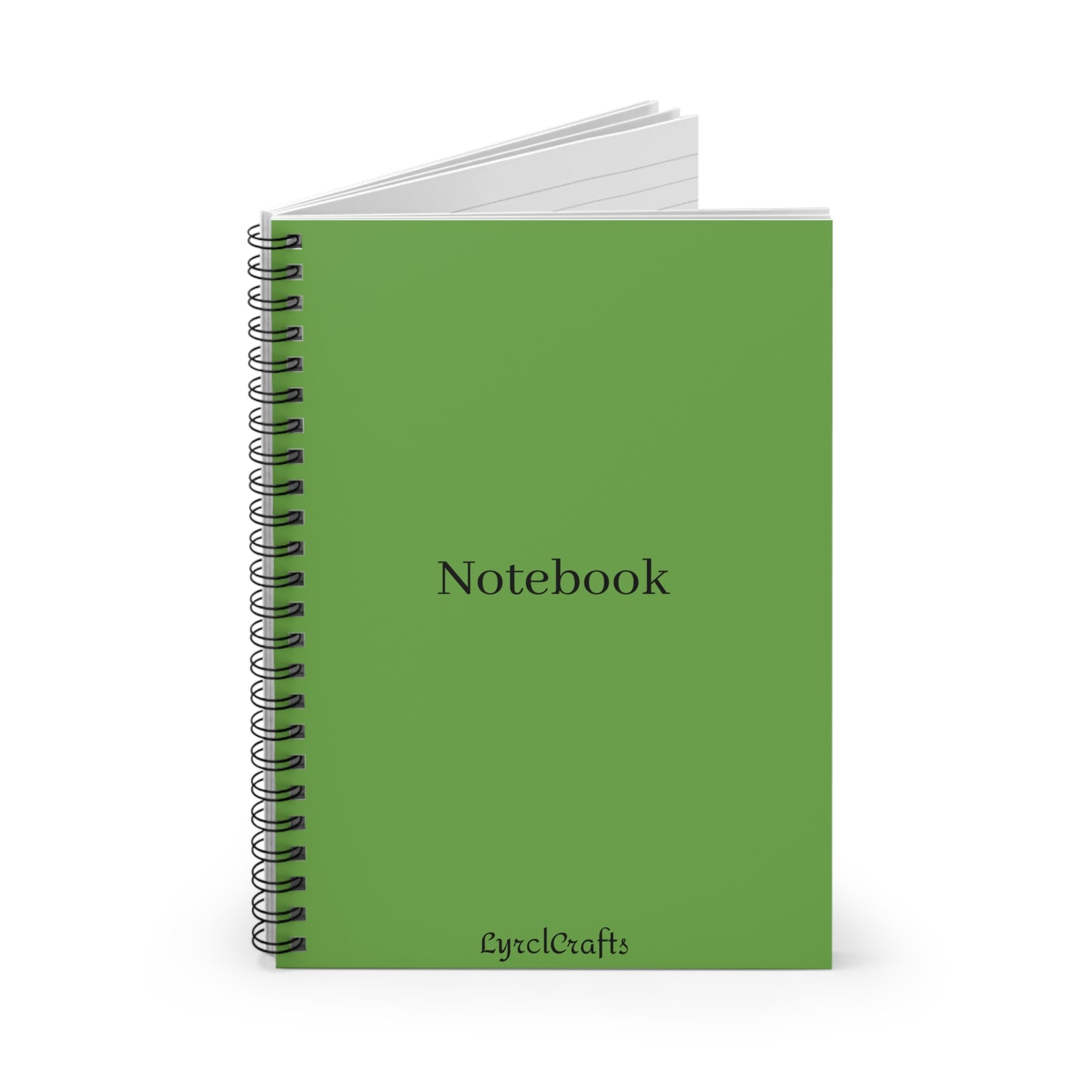 Green Spiral Notebook - Ruled Line