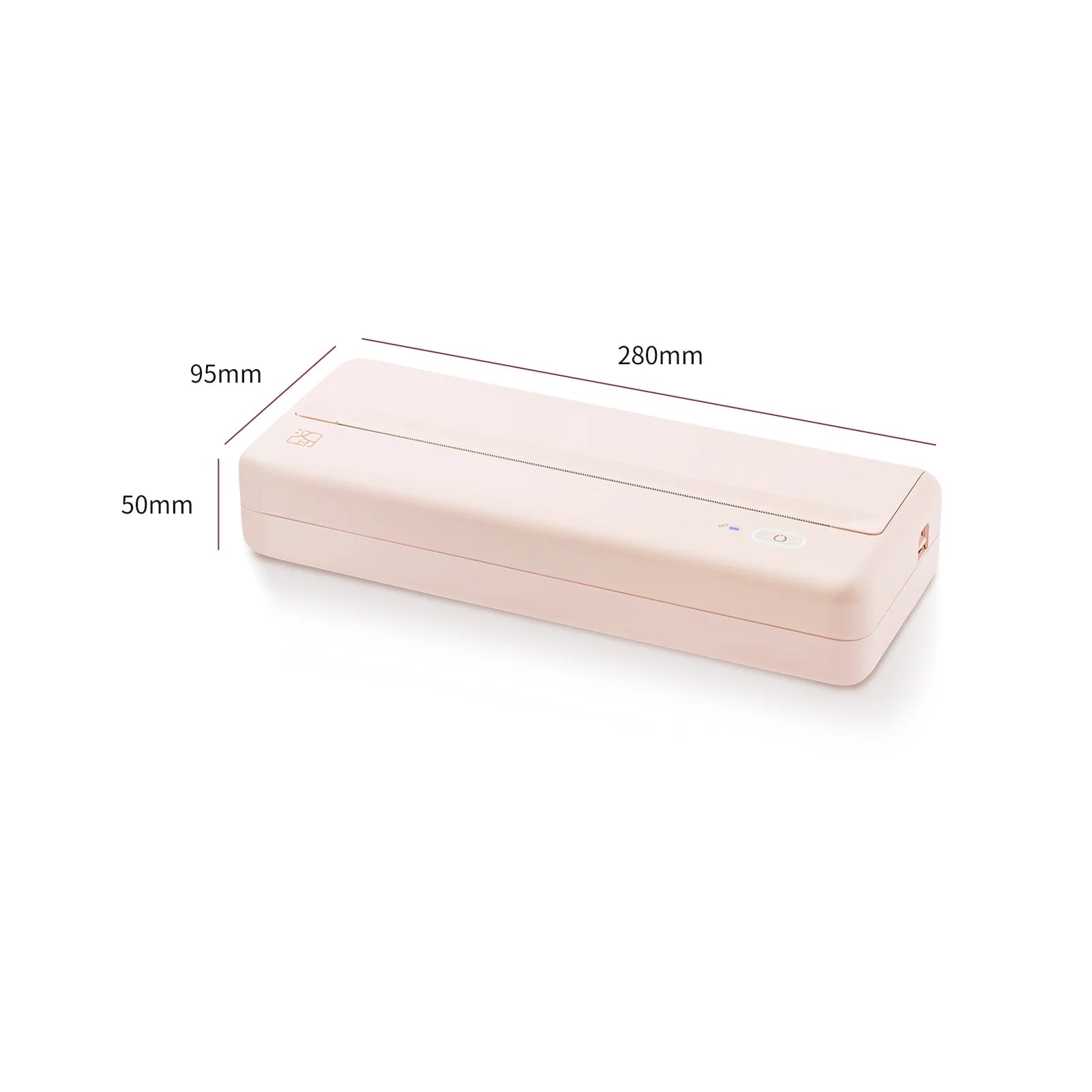 Wireless Portable Printers - A4 Thermal Printer, Monochrome for Travel, Mobile Office, School, Home - Bluetooth Printer Compatible with IOS Android Phone & Laptop