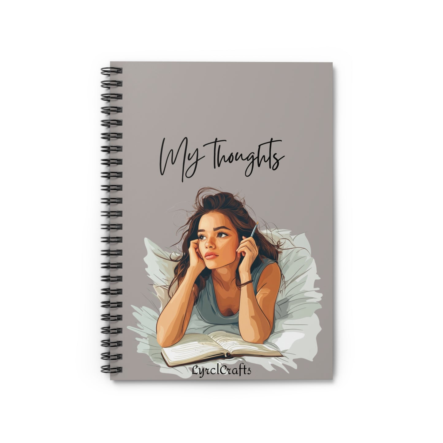 My Thoughts Spiral Notebook - Ruled Line