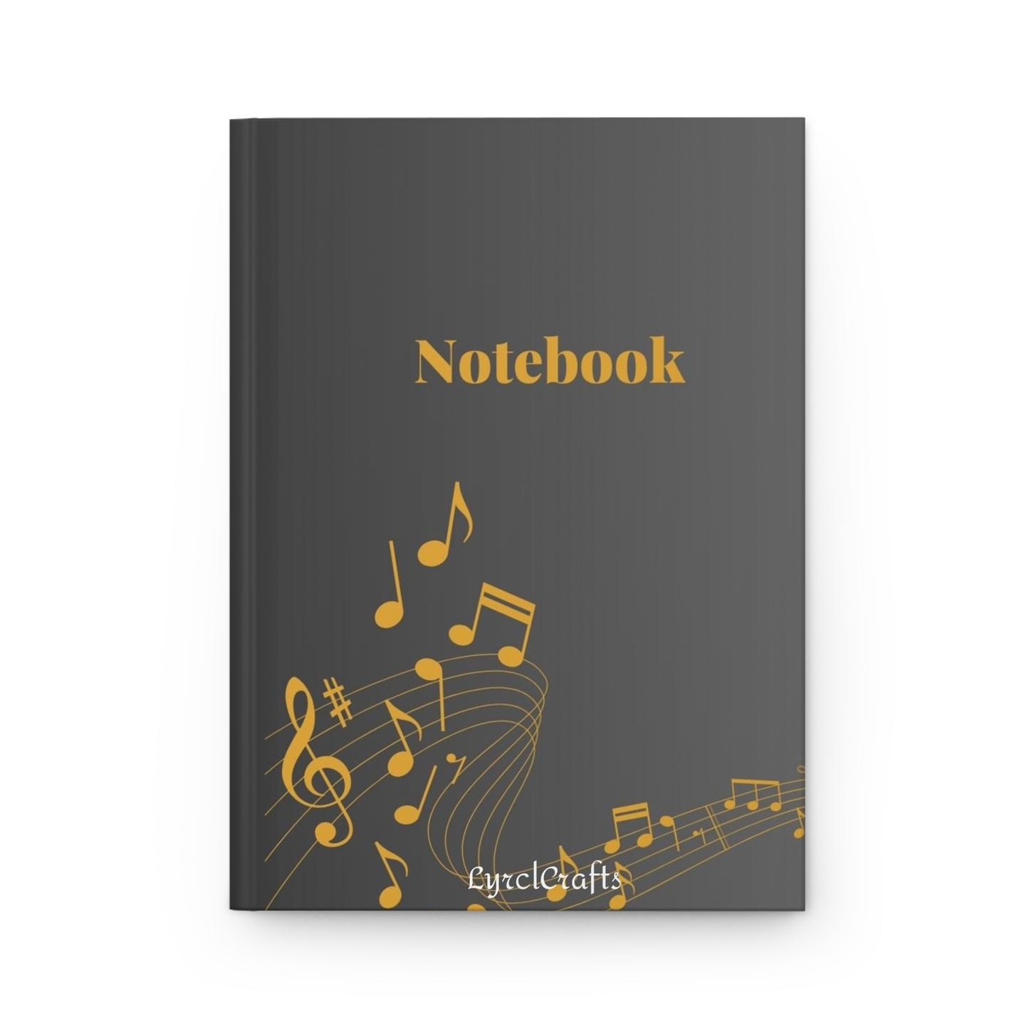 Music Note Hardcover Journal