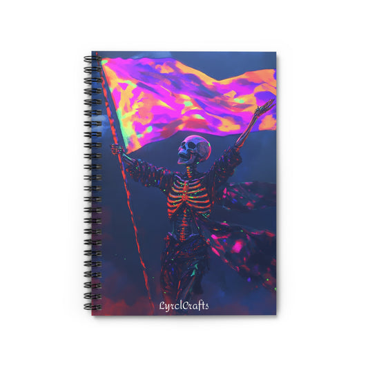 Spooky Color Guard For Life Spiral Notebook - Ruled Line