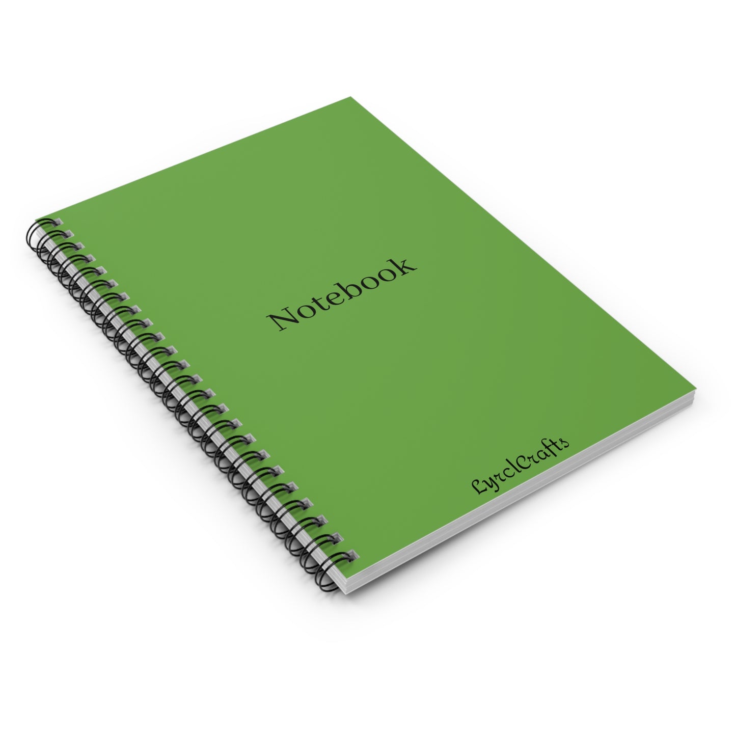 Green Spiral Notebook - Ruled Line