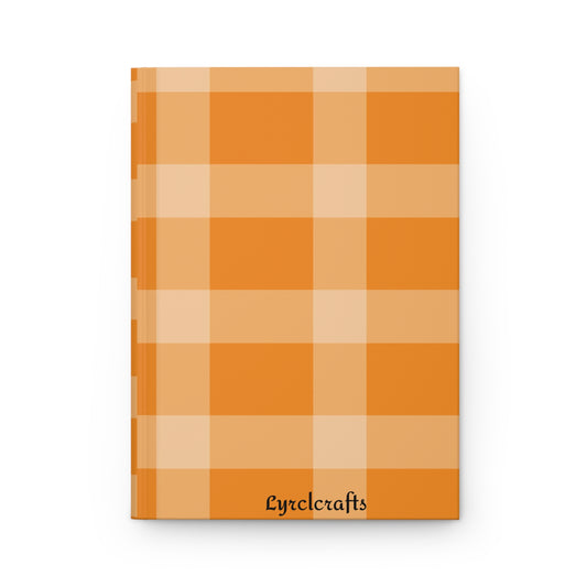 Orange Fall Pattern Hardcover Journal Matte