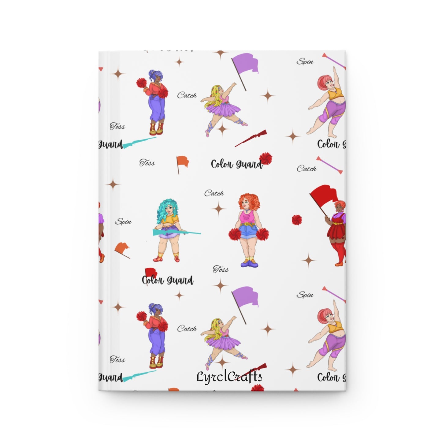 Chic Color Guard Design Hardcover Journal Matte