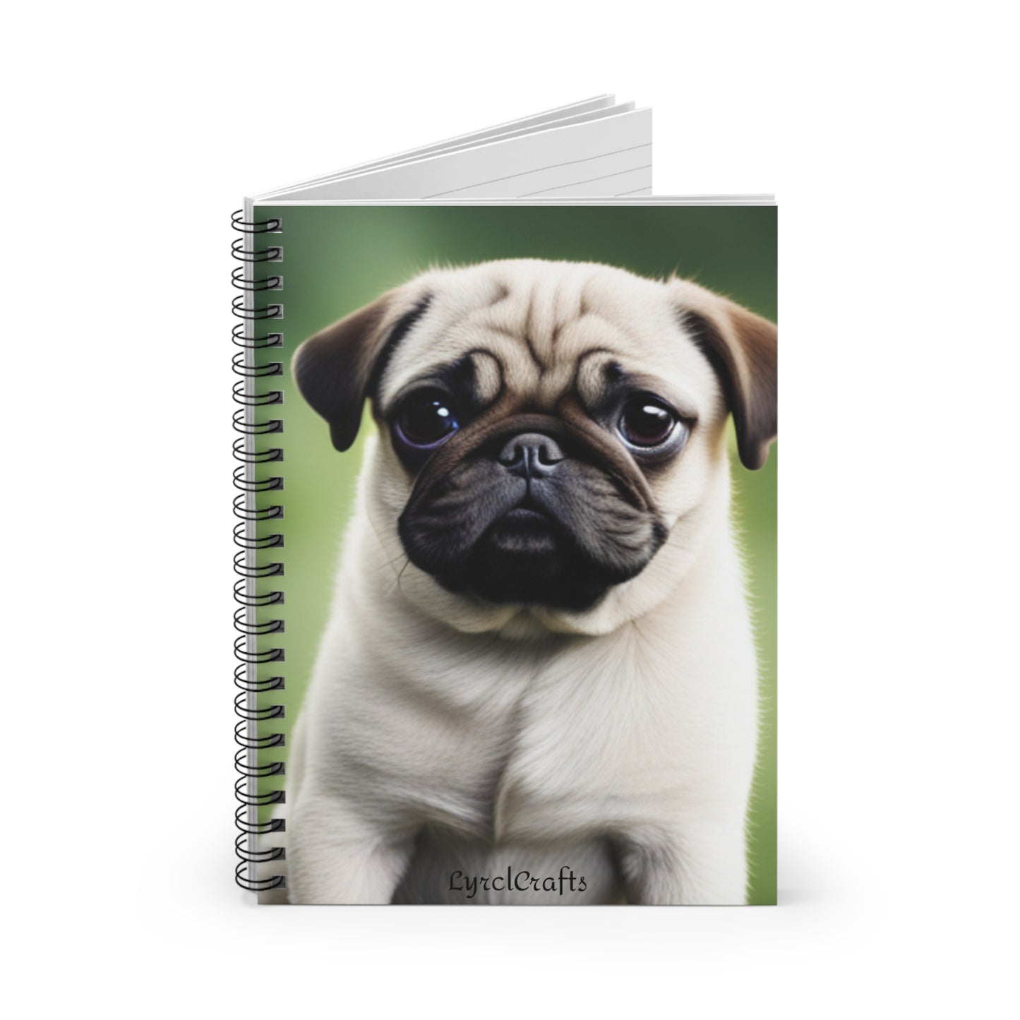 Pug puppy Spiral Notebook - Ruled Line