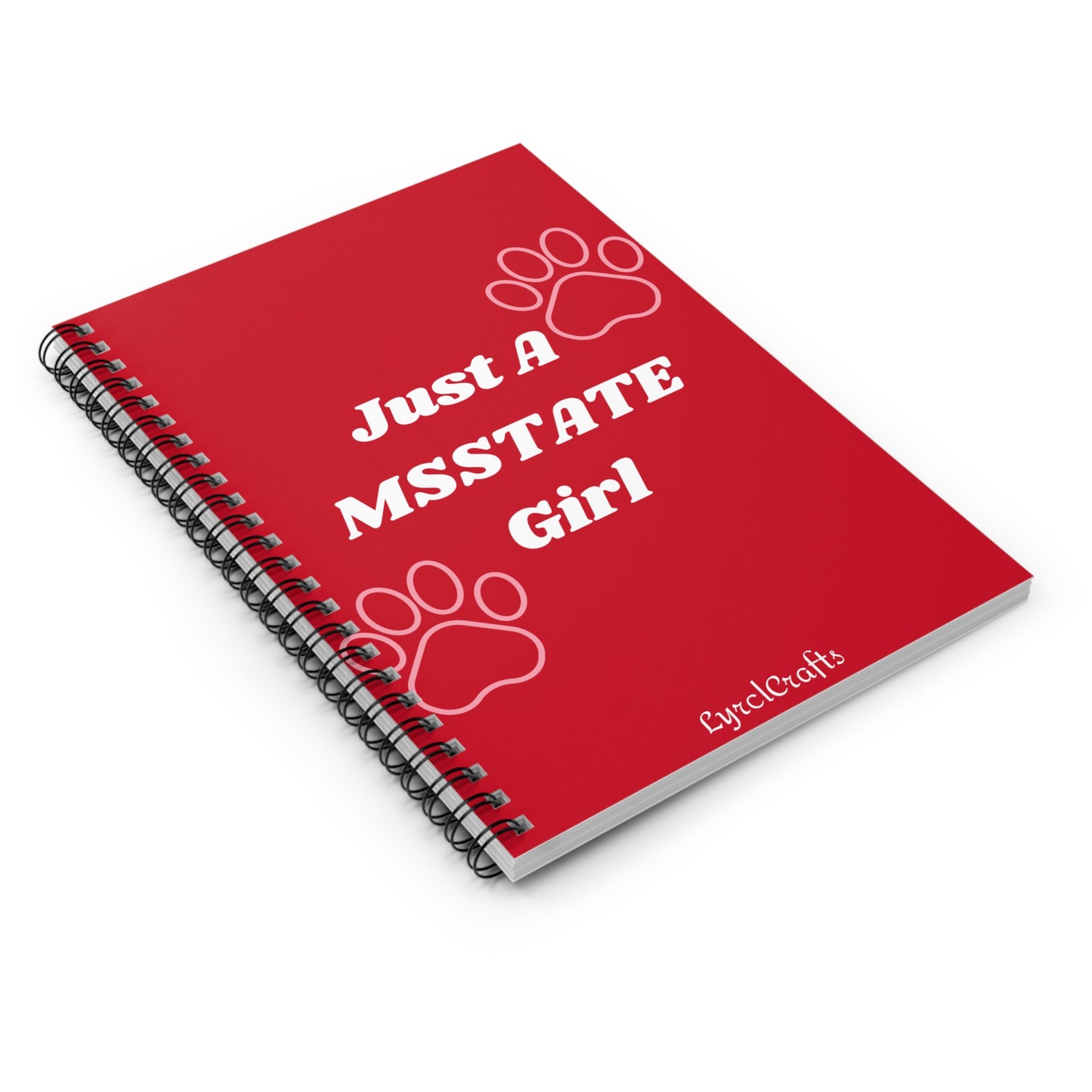 MSState Girl Spiral Notebook - Ruled Line