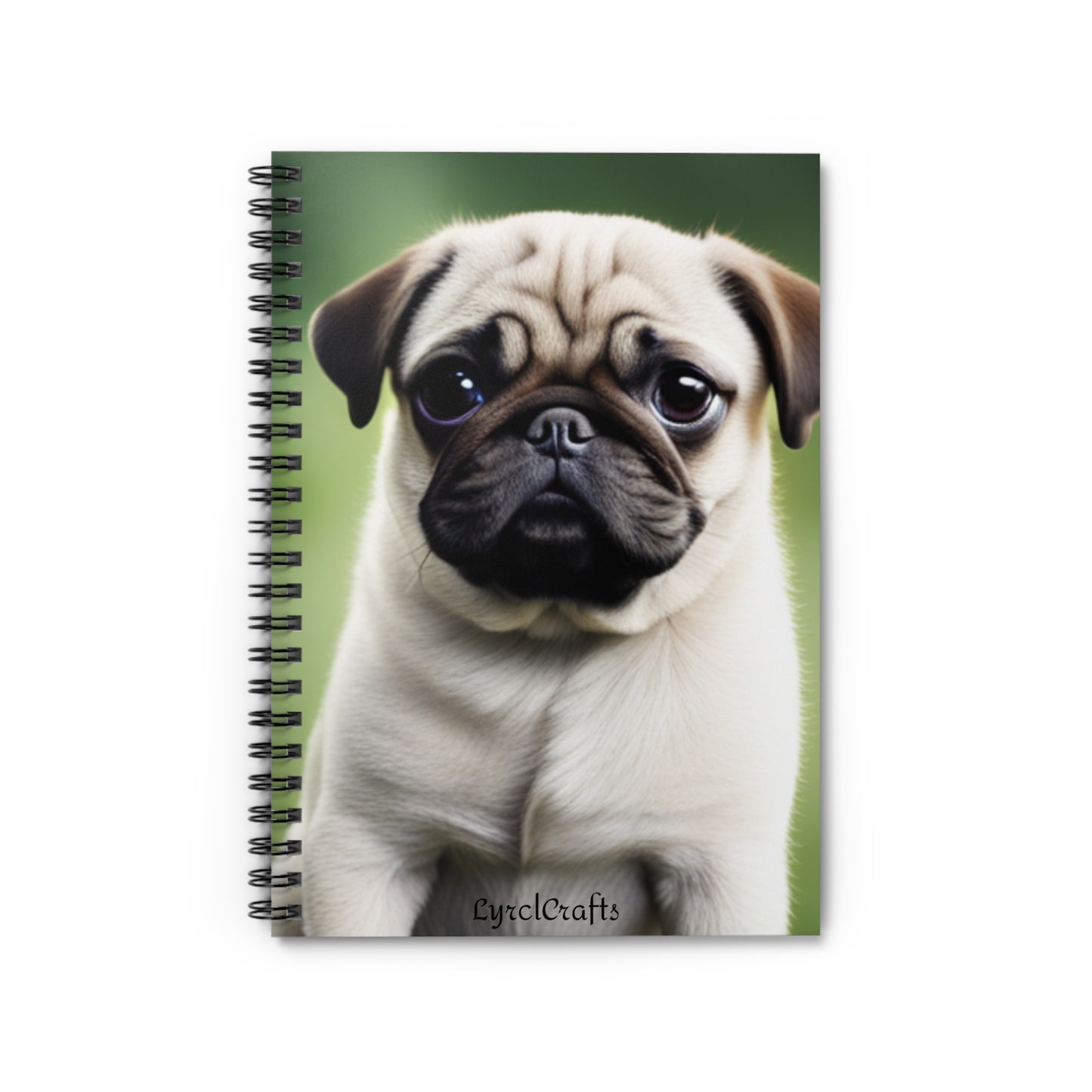 Pug puppy Spiral Notebook - Ruled Line