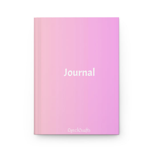 Pink ombré Hardcover Journal Matte