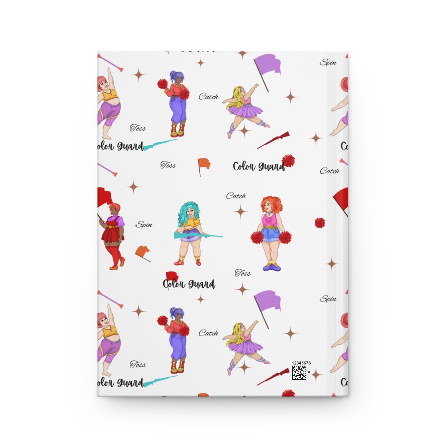 Chic Color Guard Design Hardcover Journal Matte