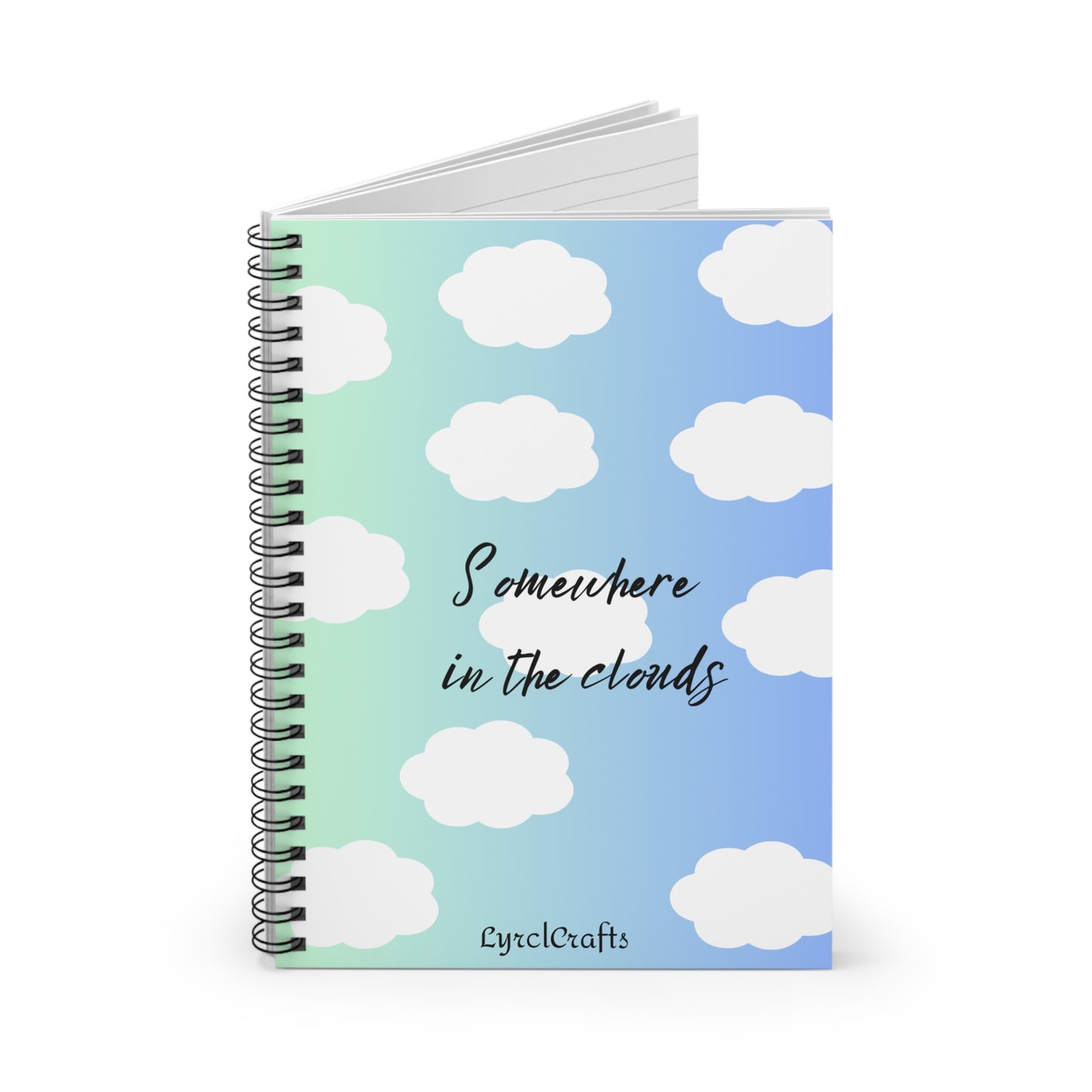 Somewhere in the Clouds Notebook - Ruled Line