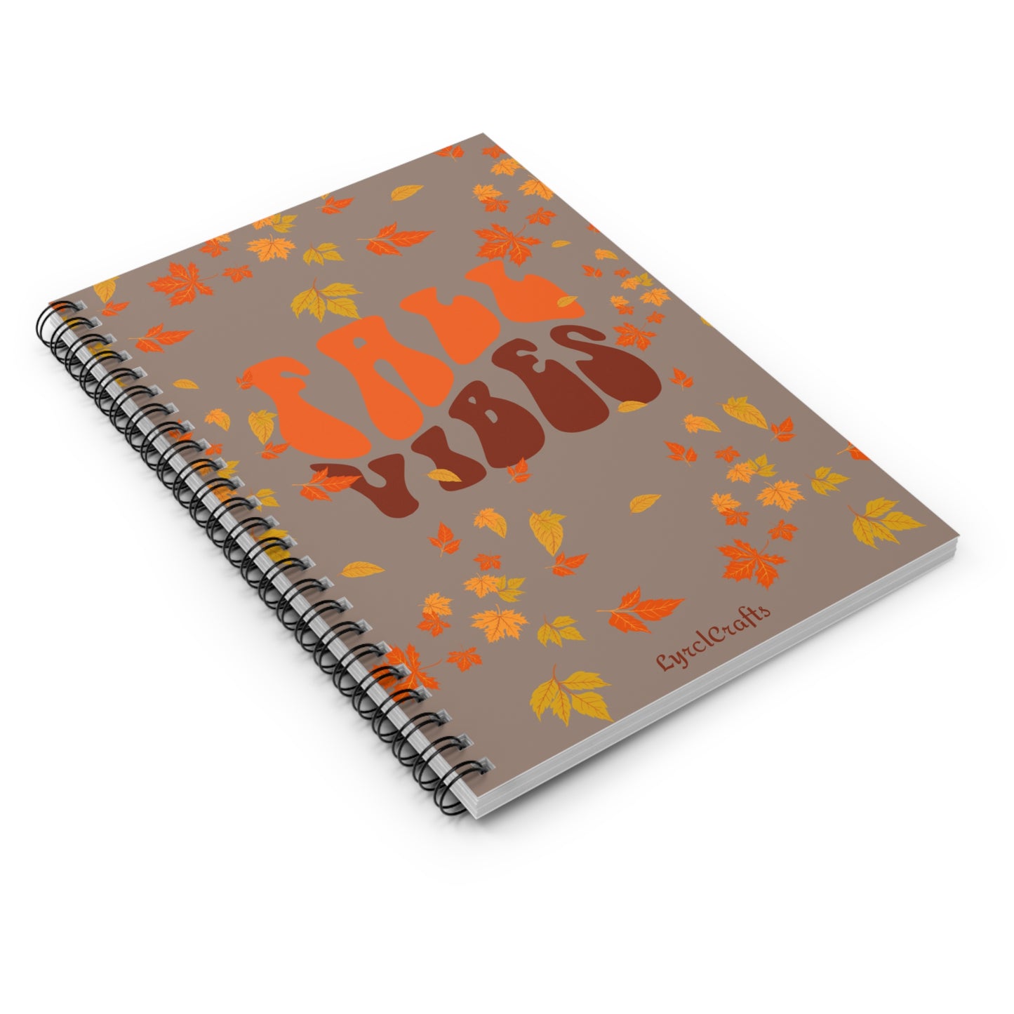 Fall Vibes Spiral Notebook - Ruled Line