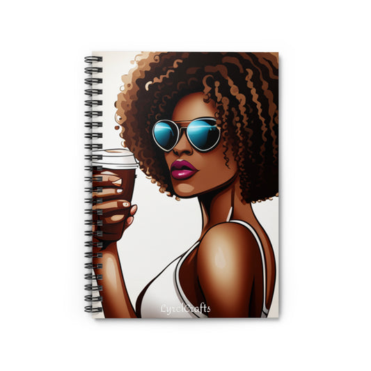 Coffee Queen Spiral Notebook - Ruled Line