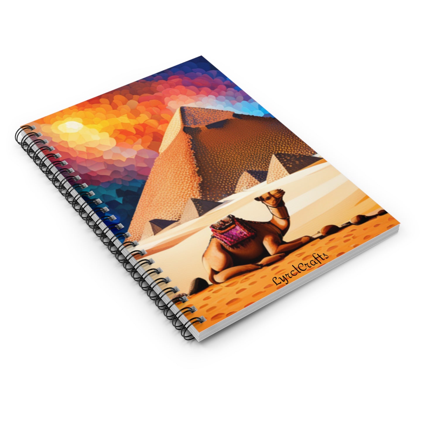 Egyptian Camel Spiral Notebook - Ruled Line