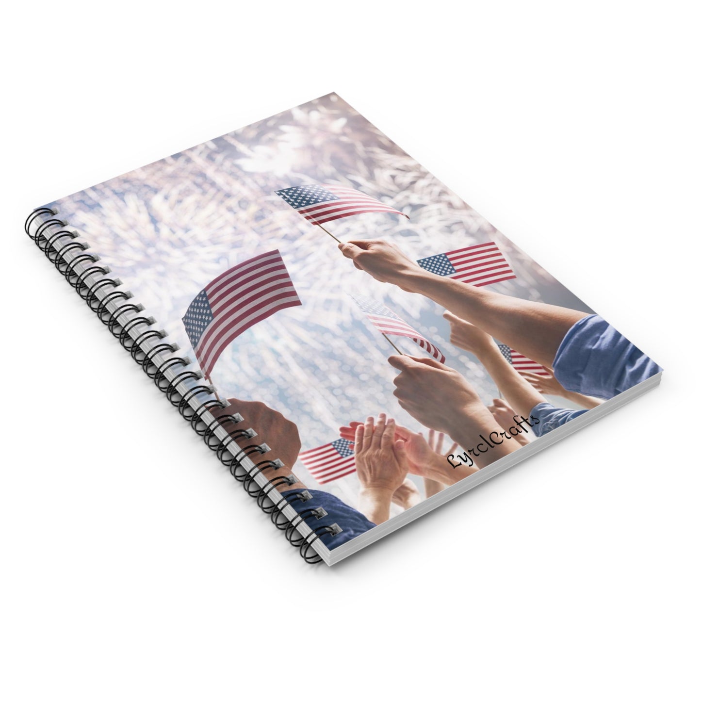 Firework Celebration Spiral Notebook - Ruled Line