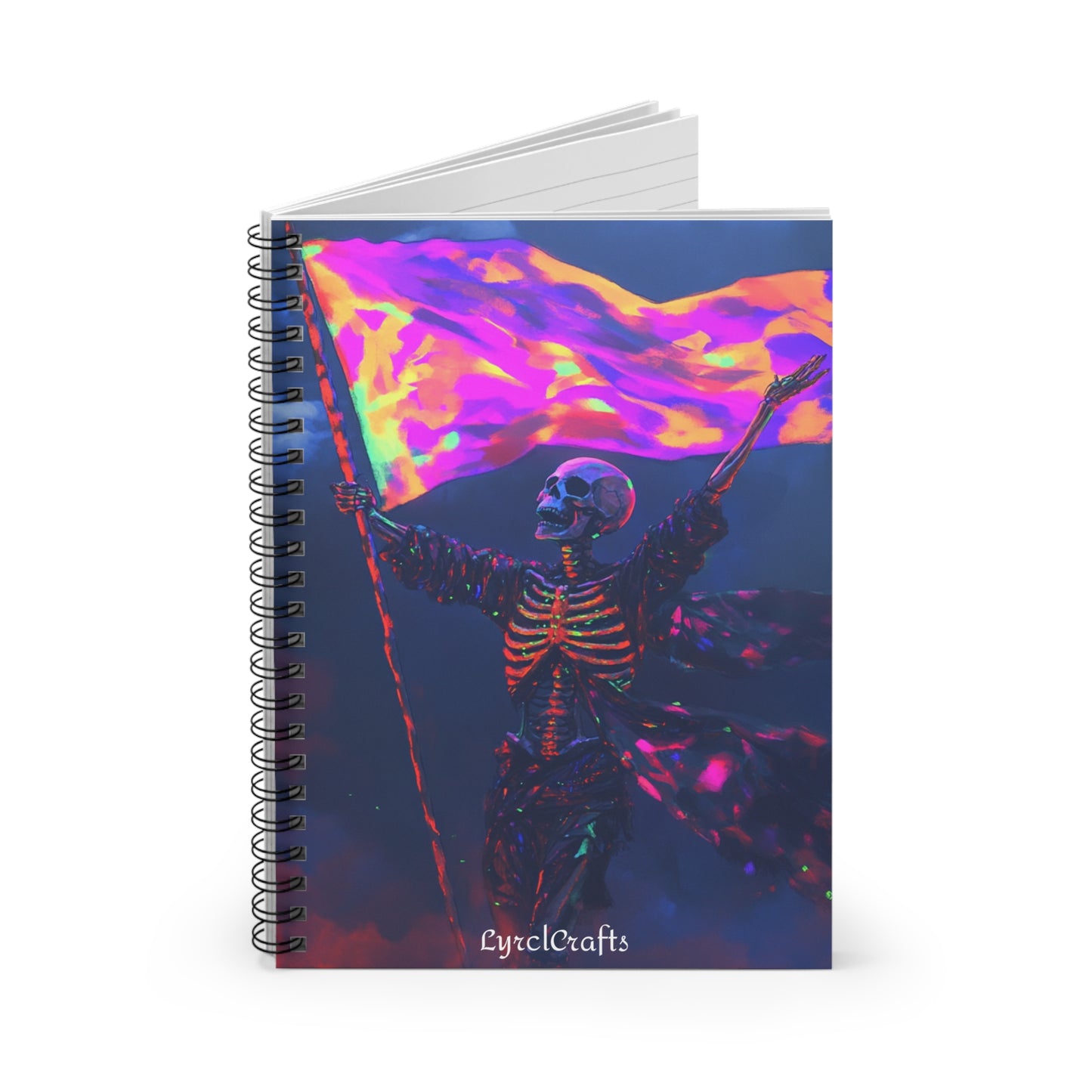 Spooky Color Guard For Life Spiral Notebook - Ruled Line