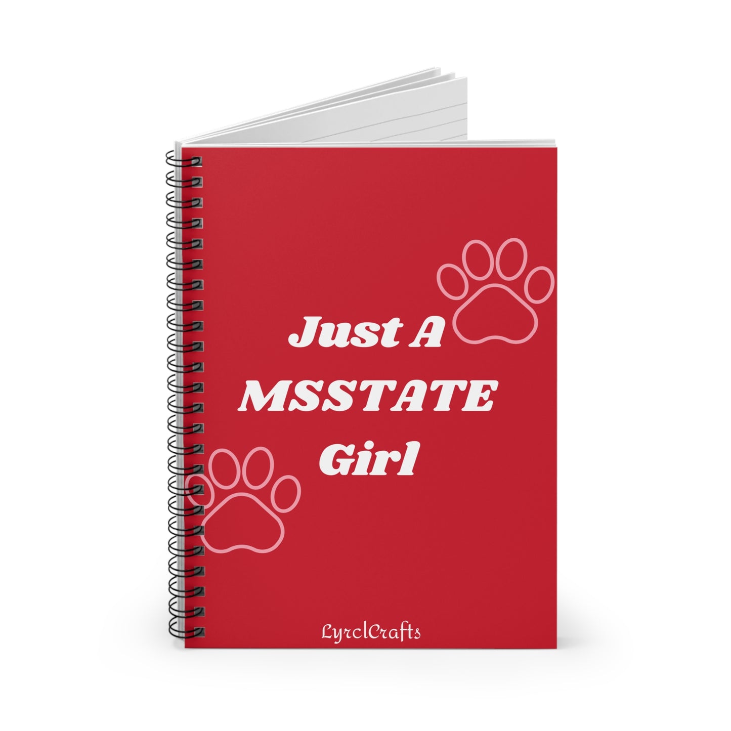 MSState Girl Spiral Notebook - Ruled Line