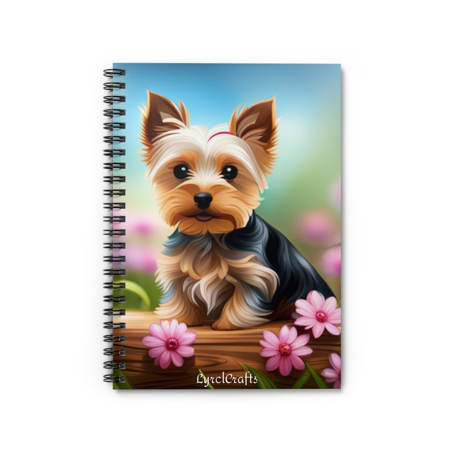 Yorkie puppy Spiral Notebook - Ruled Line