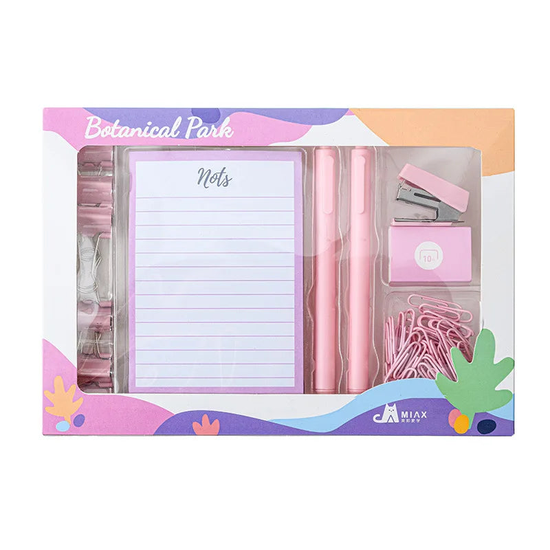 Wholesale Macaron Color Notebook Gift Stationery Set Suppliers For School Student