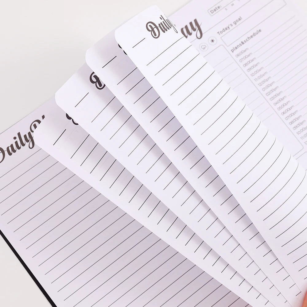 IMODA Stationery A5 Undated Daily Planner to Do List Hourly Schedules Appointment Planner School Office Supplies