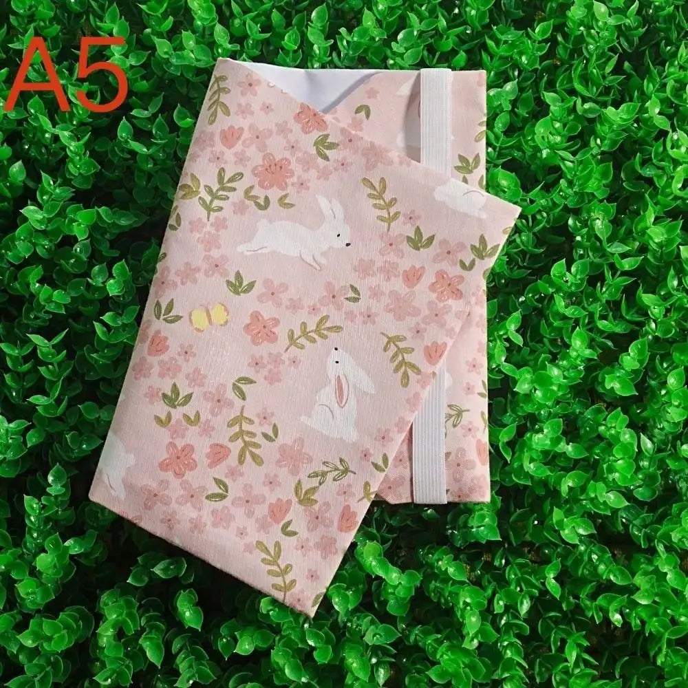 A5 A6 Pink White Rabbit Notebook COVER Planner Case COVER Protective Shell Journal Cover Protector Office Stationery Supplies