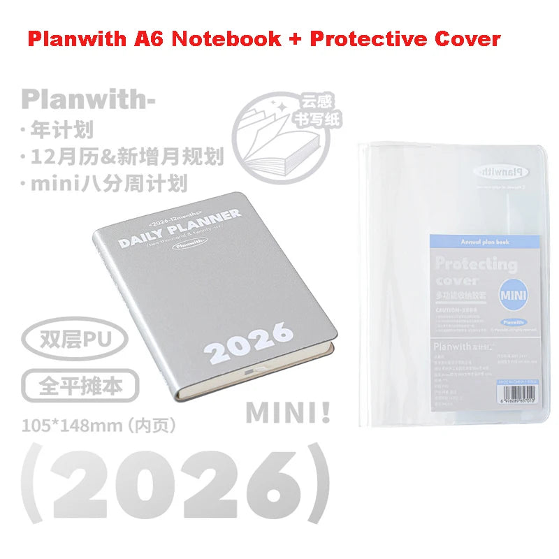 Plan with 2026 Mini Pocket A6 Planner Soft Cover