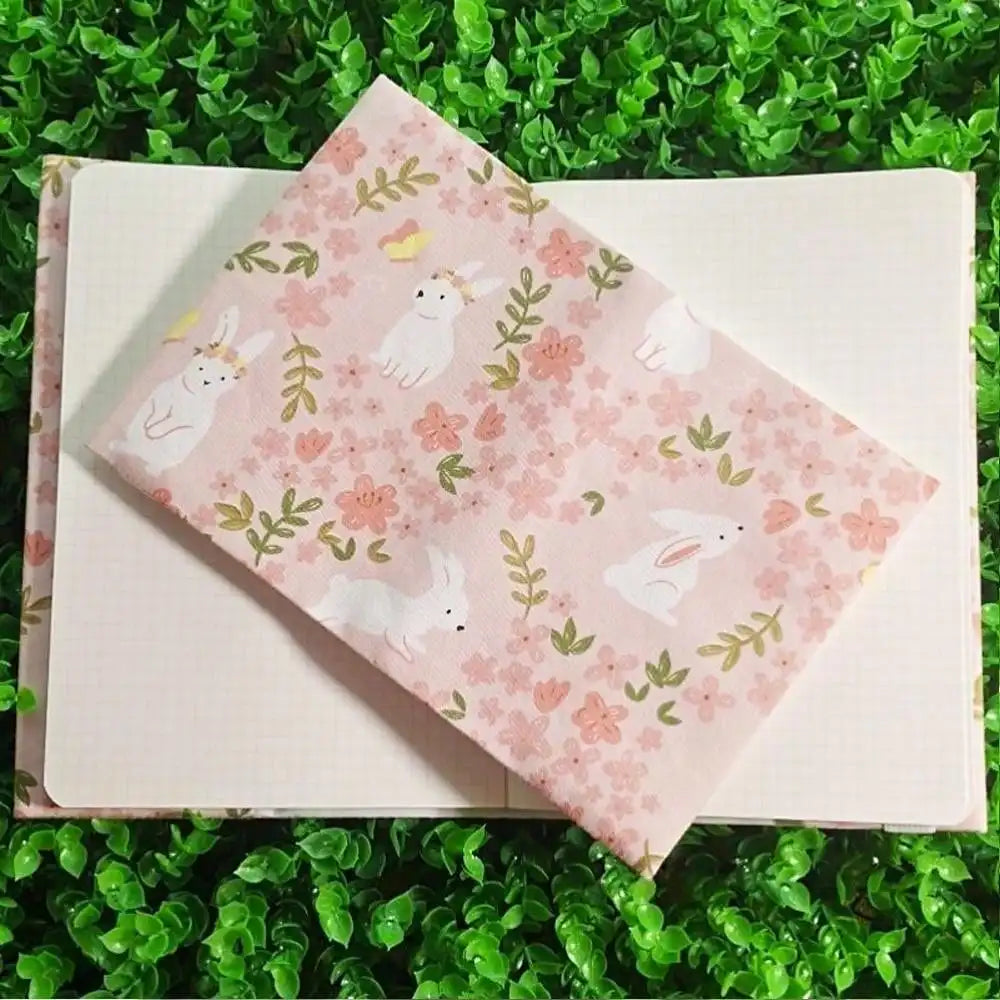 A5 A6 Pink White Rabbit Notebook COVER Planner Case COVER Protective Shell Journal Cover Protector Office Stationery Supplies