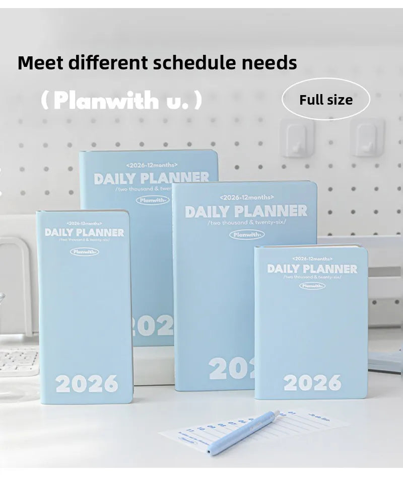 Plan with 2026 Mini Pocket A6 Planner Soft Cover