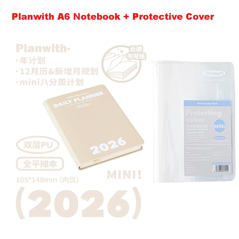Plan with 2026 Mini Pocket A6 Planner Soft Cover
