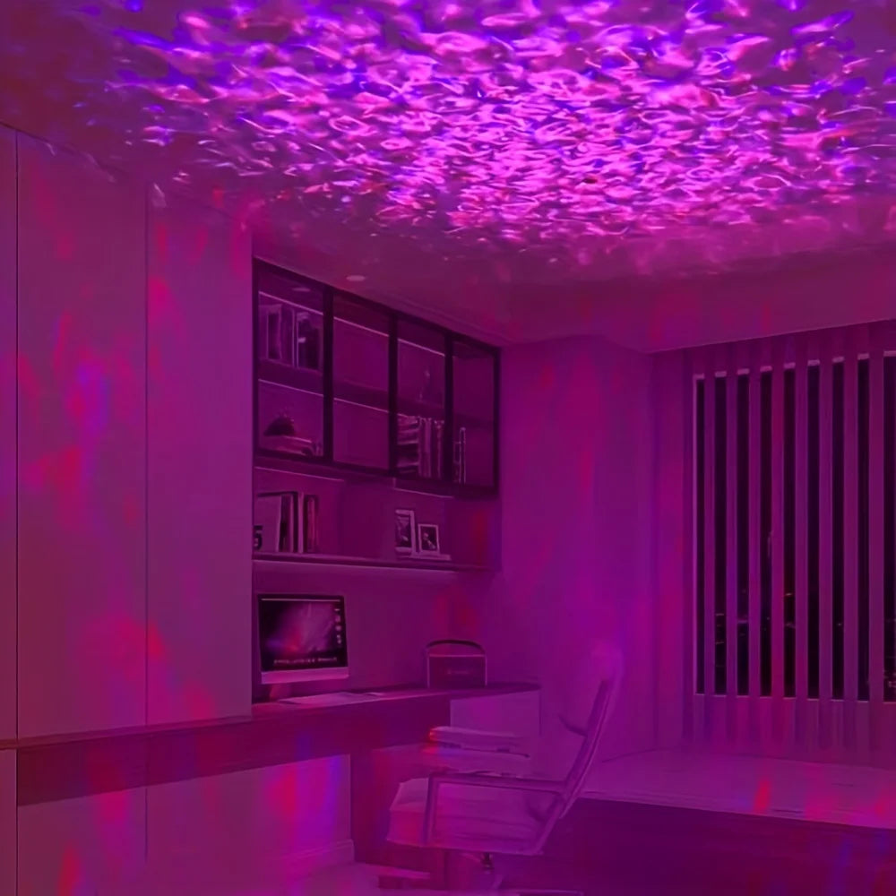 NEW Starry Projector Light With 7 Color Patterns & Remote Control, Polar Projector Night Light For Bedroom Atmosphere